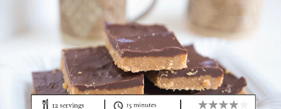 Dairy Free Chocolate Peanut Butter Bars